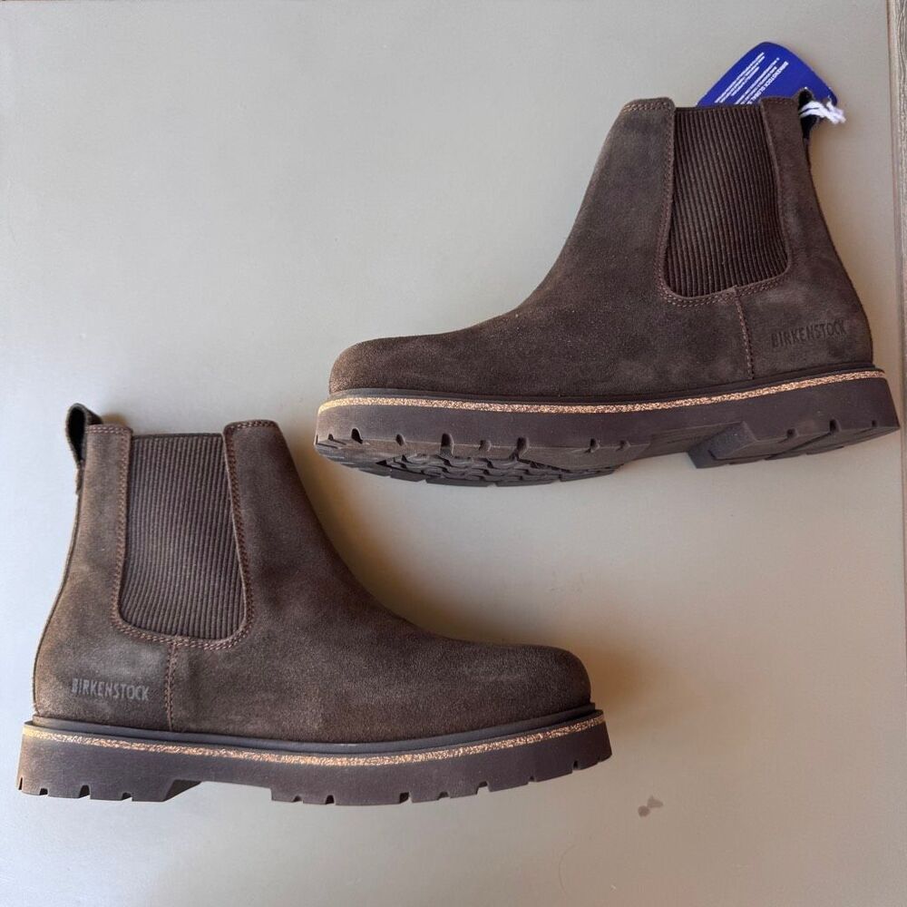 NEW Birkenstock Highwood Slip On Boots Womens 41EU/10US Ankle Mocca Brown Suede - Picture 6 of 13